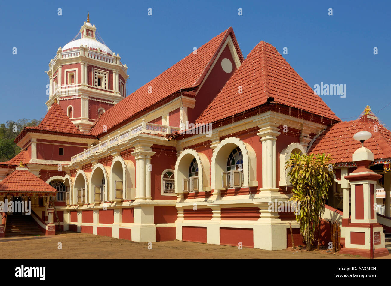 Shanta Durga temple Ponda Goa India Stock Photo