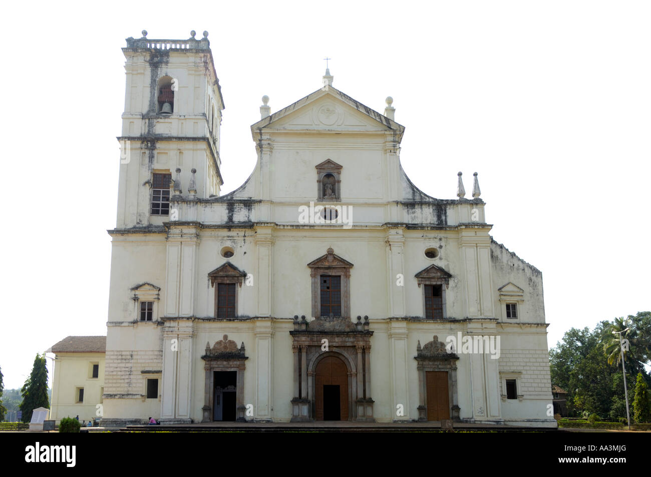 Se Cathedral facade Old Goa India Stock Photo