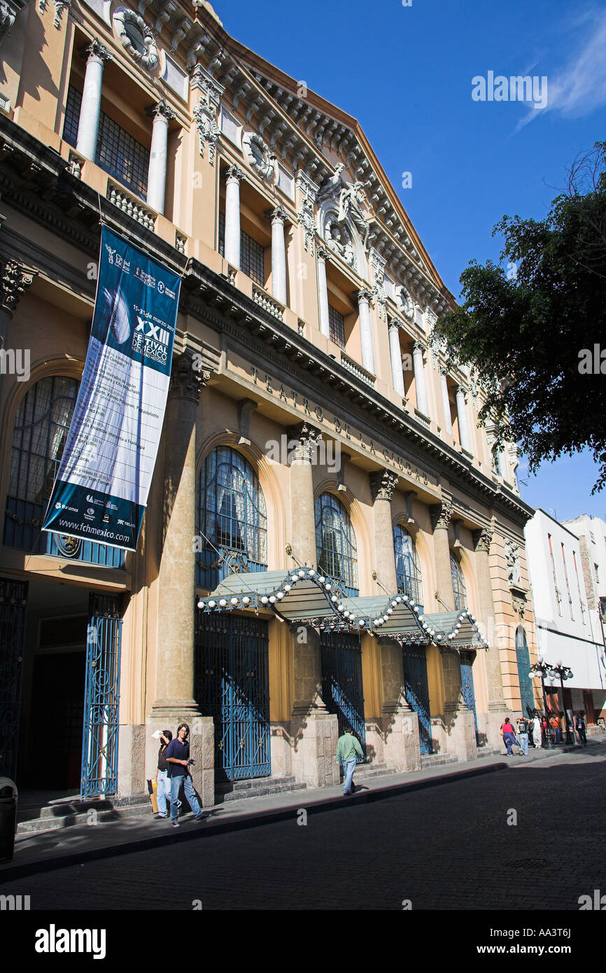Teatro de la Ciudad, Calle Donceles, Mexico City, Mexico Stock Photo