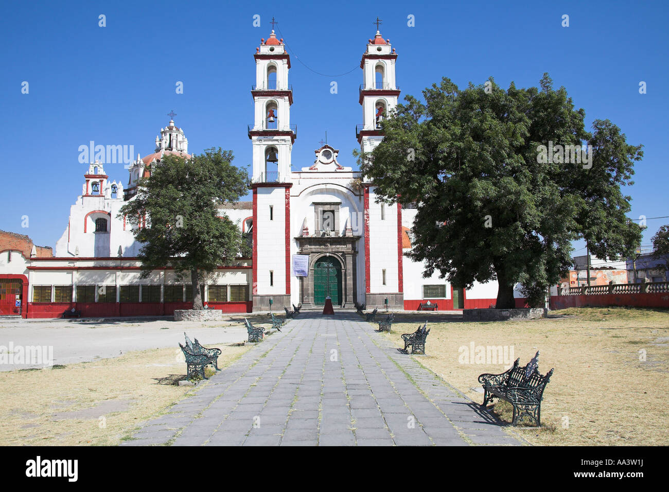 Parroquia del Santo Angel Custodio Analco, Puebla, Mexico Stock Photo -  Alamy