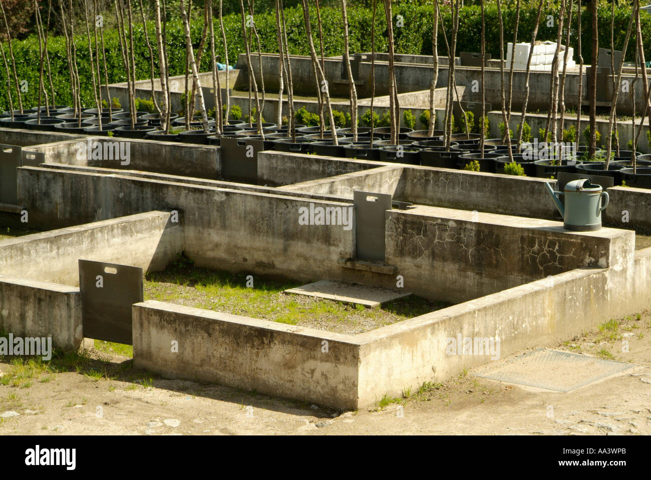 Sludge drying beds in a wastewater treatment works Stock Photo Alamy