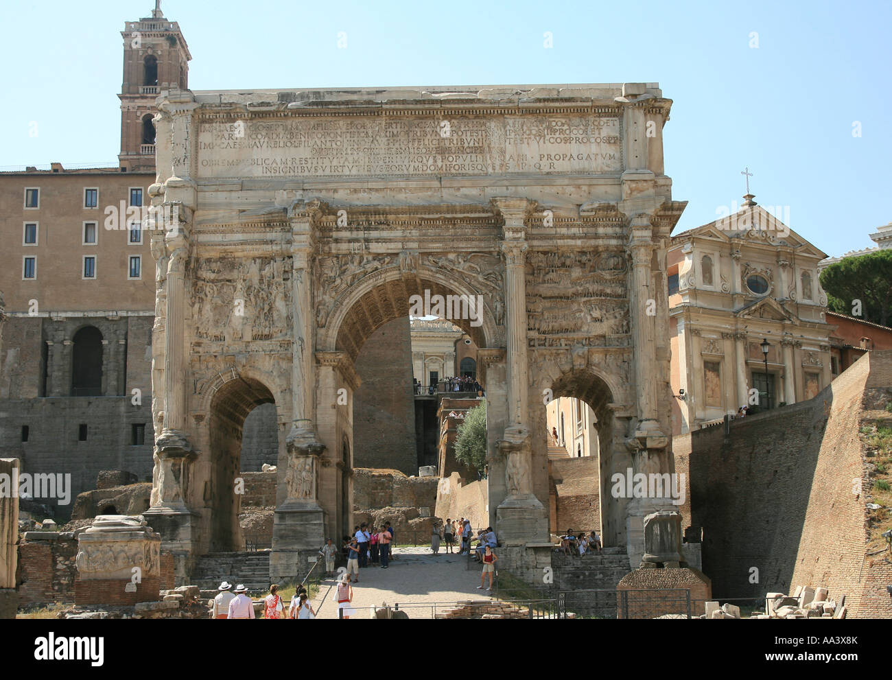 Ancient Arch in Rome Stock Photo - Alamy