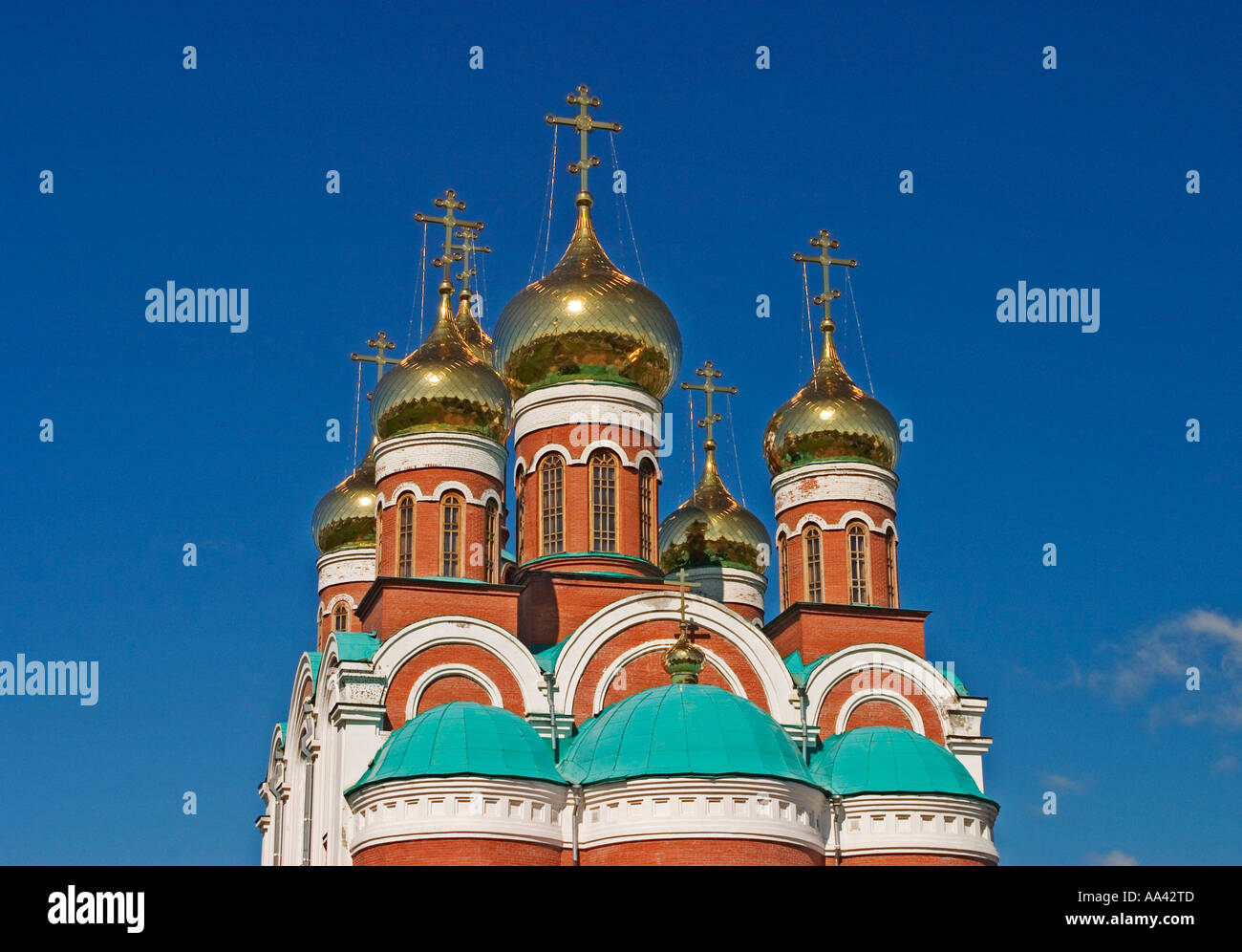 Christian Birth Church in Omsk, Omsk at the Rivers of Irtisch and Omka, Omsk, Sibiria, Russia, GUS, Europe, Stock Photo