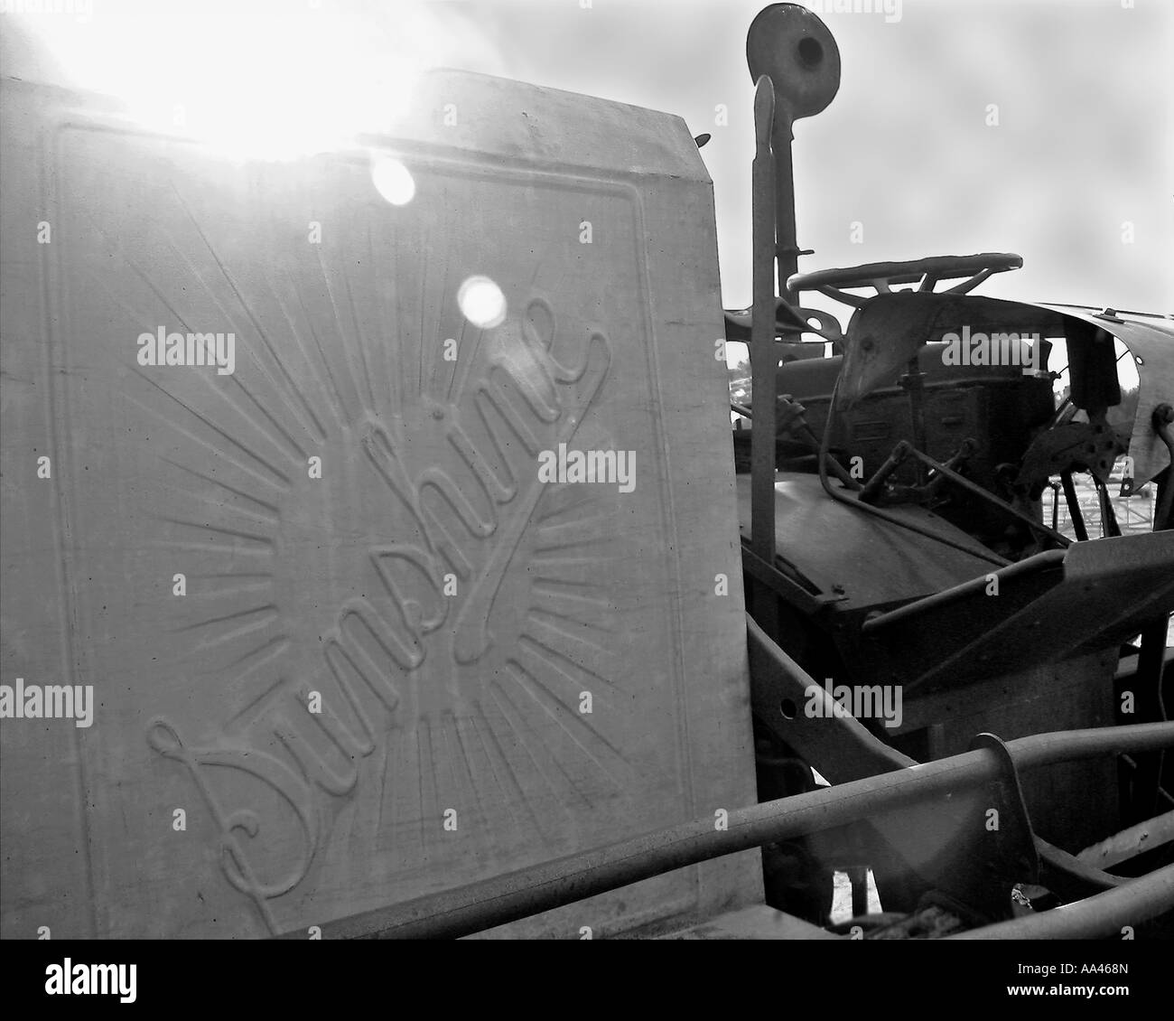 Sunshine thresher taken at Old Thresher s Day in Yuma County Colorado Stock Photo