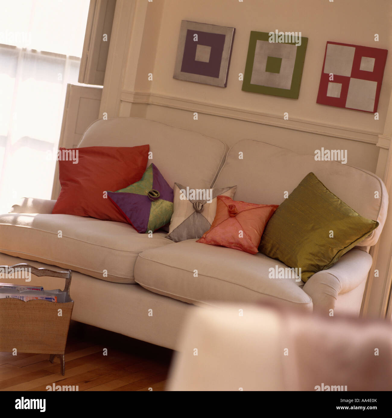 cream cushions for sofa