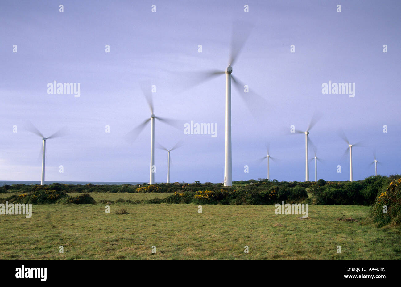 wind turbines in Ireland Stock Photo Alamy
