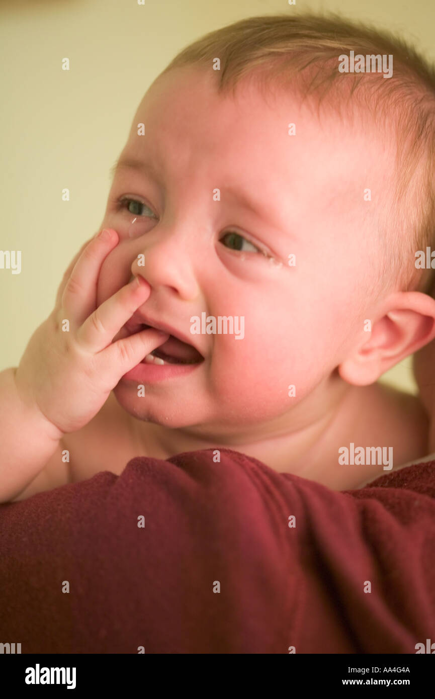 6 month old baby crying