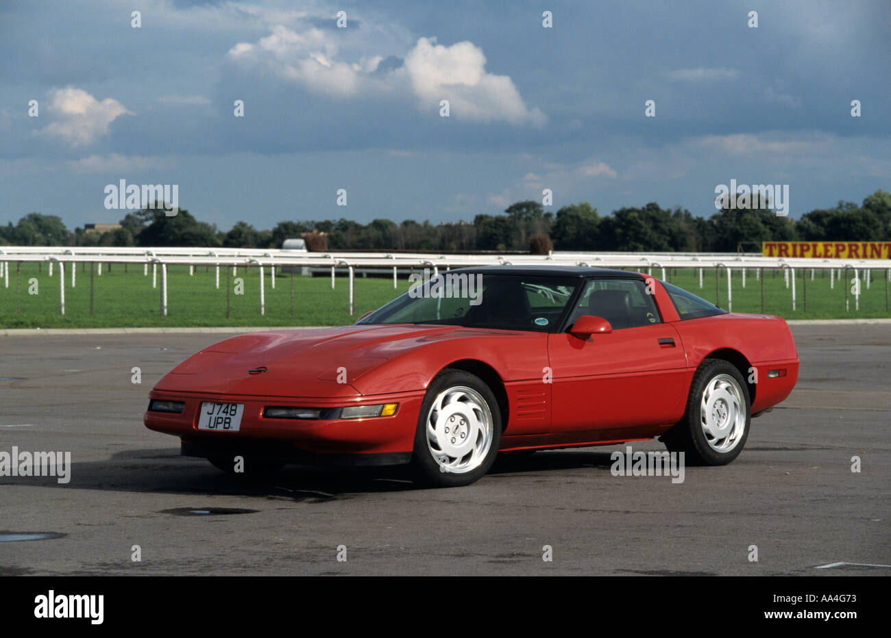 Chevrolet Corvette of 1991 Stock Photo