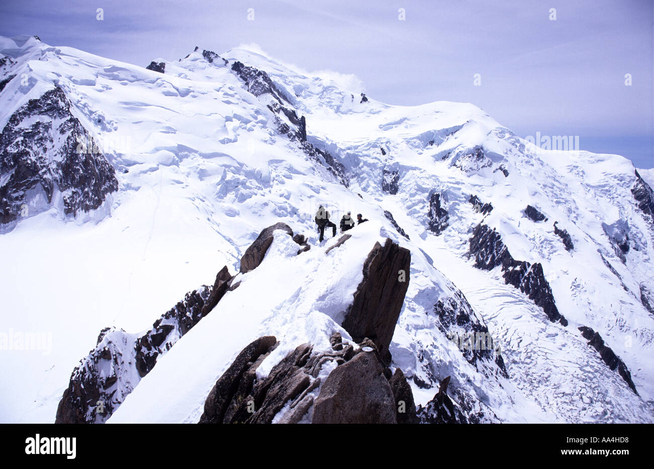 Aiguille du Midi Mont Blanc Chamonix France Stock Photo - Alamy