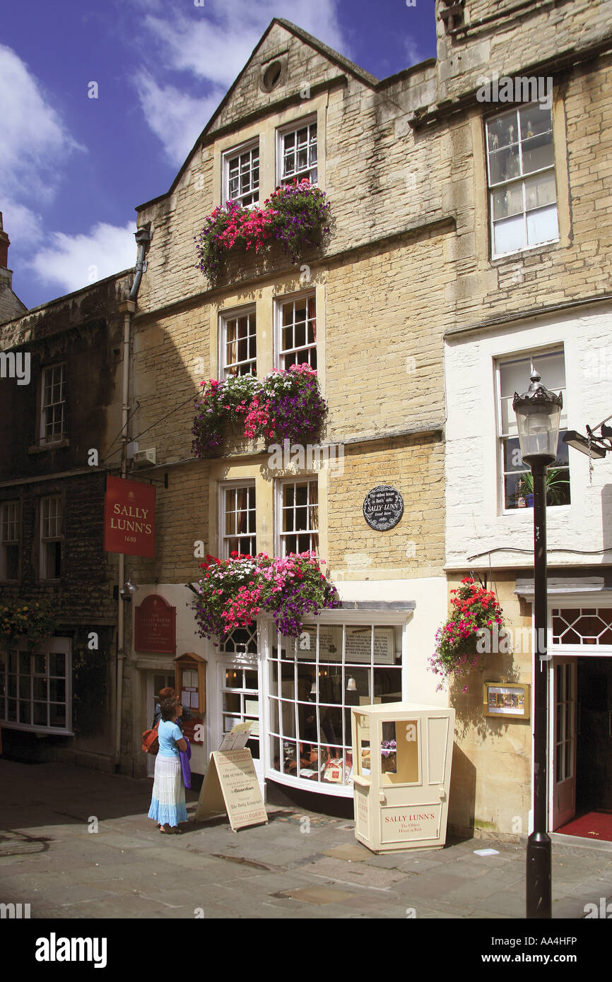 Sally Lunns tea rooms Bath NE Somerset England UK The oldest house in