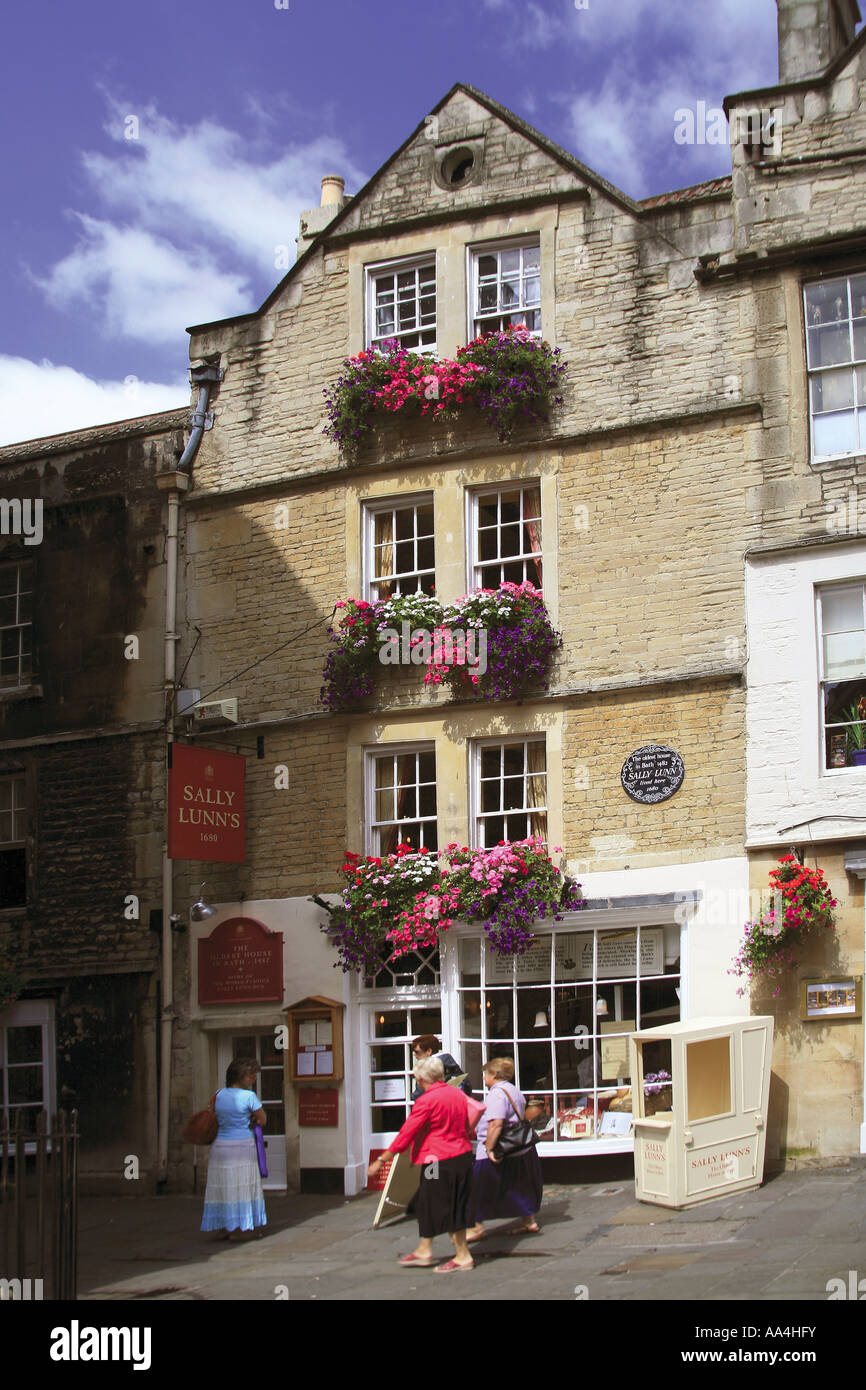 Sally Lunns tea rooms Bath NE Somerset England UK The oldest house in