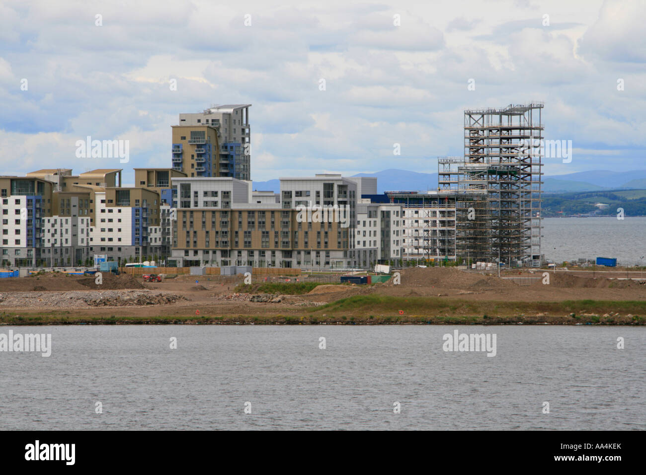 new build flat regeneration leith docklands edinburgh scotland firth of