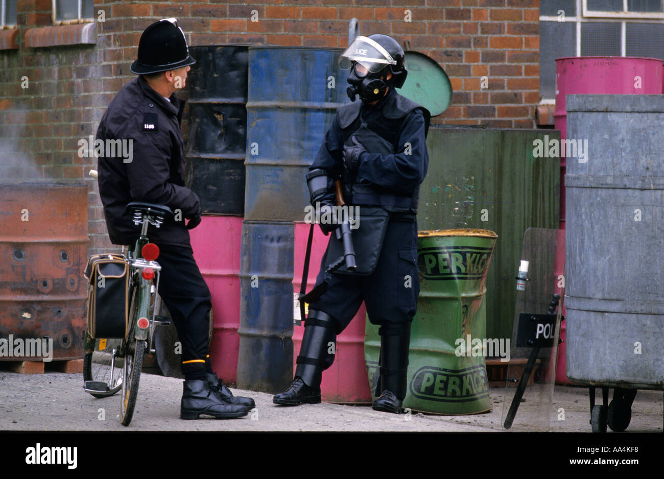 British arms dealer based in the west country shows off his collection of weapons for sale