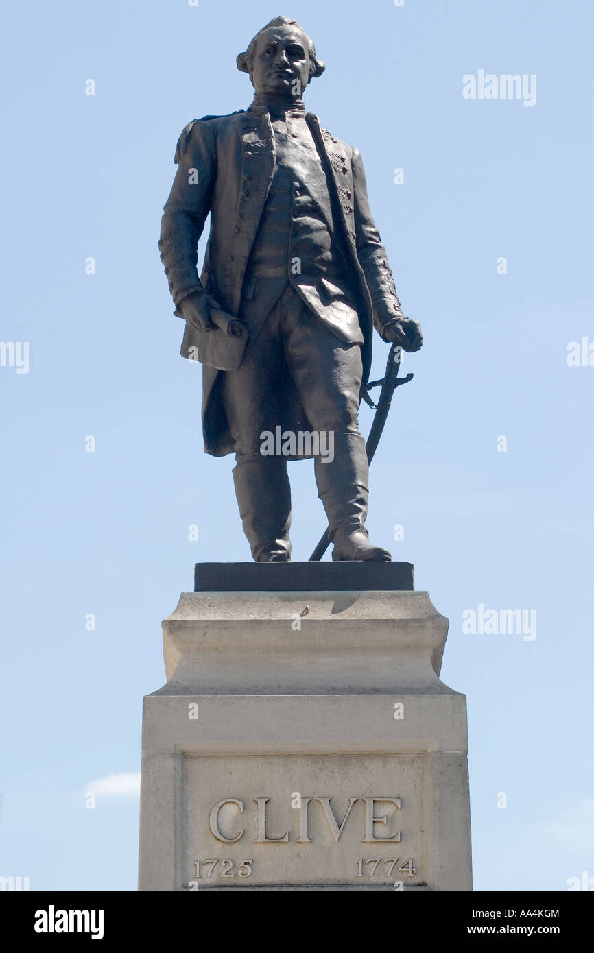 England. London. Clive statue Stock Photo