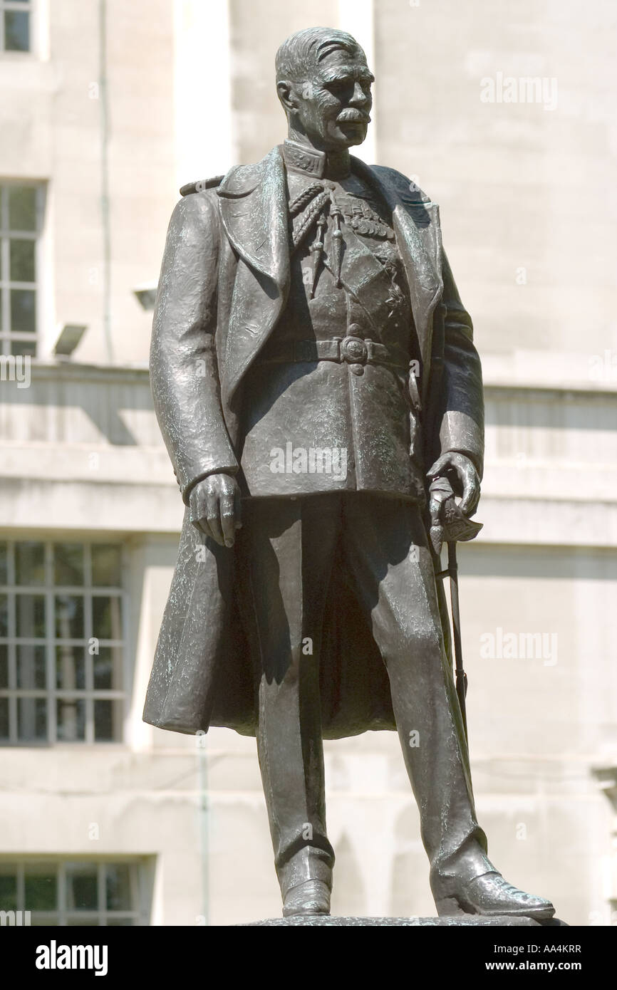 England. London. Trenchard statue Stock Photo
