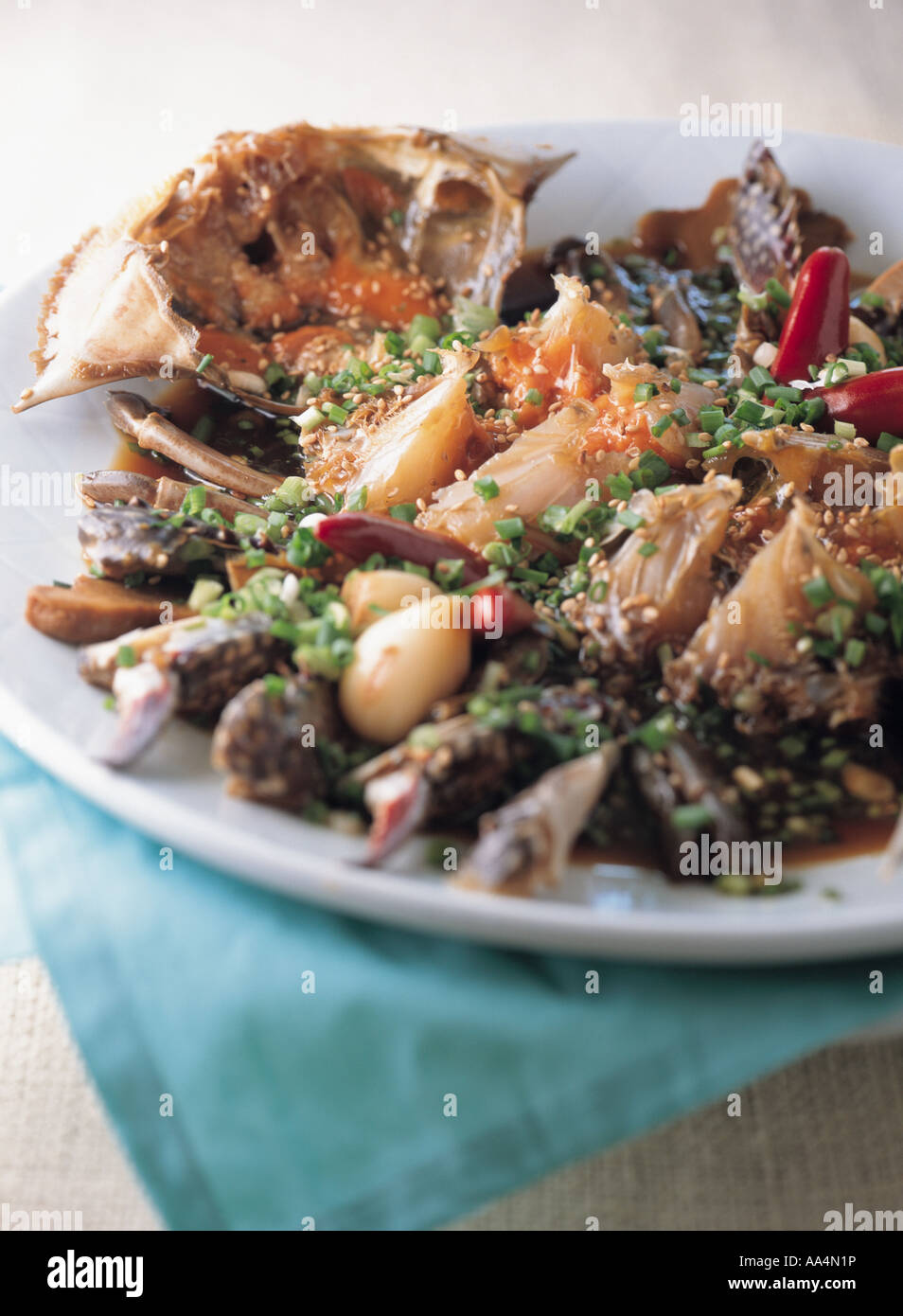 crabs with soy sauce Stock Photo Alamy