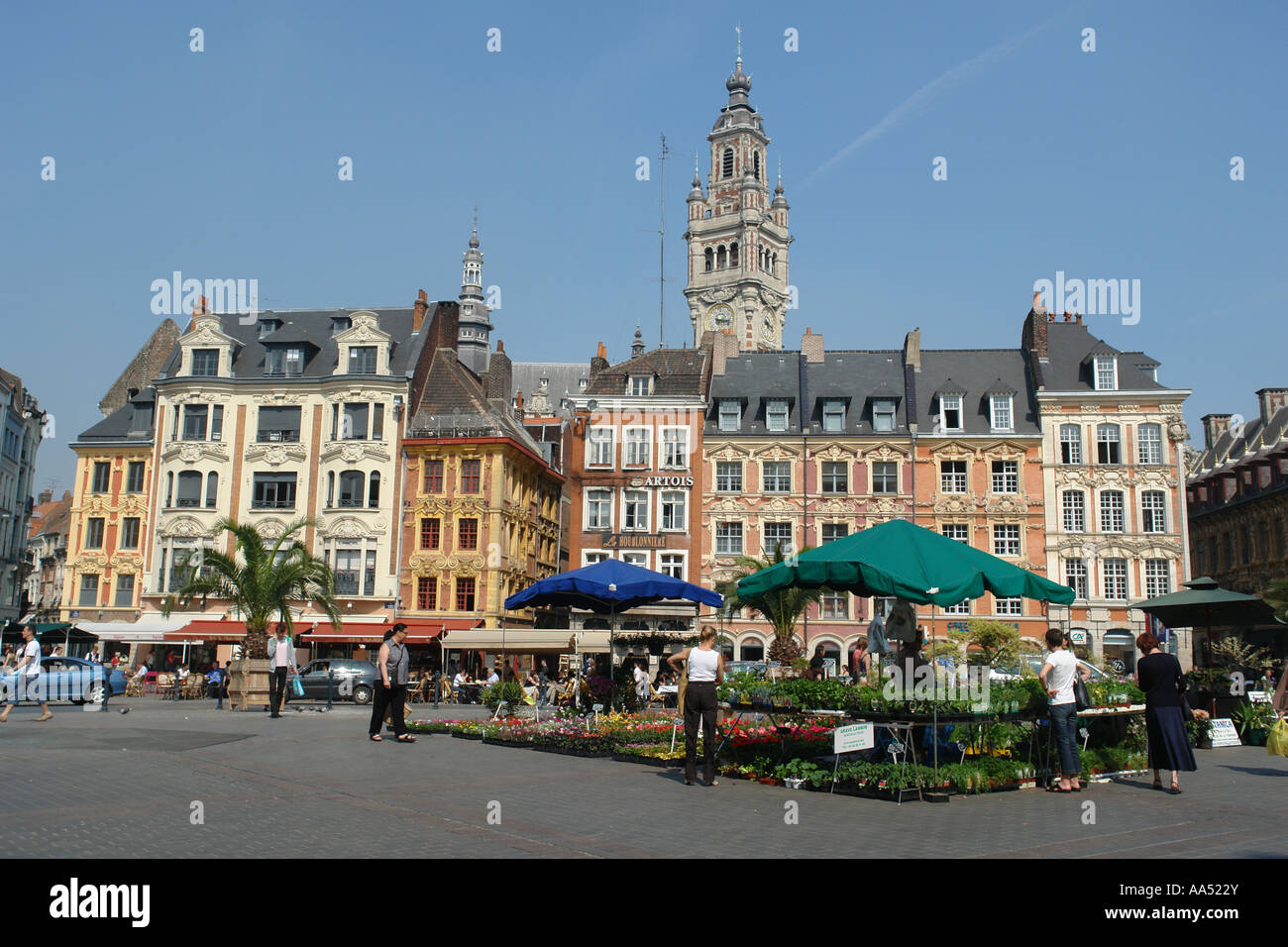 Centre Center of Lille (Flanders-France) Stock Photo
