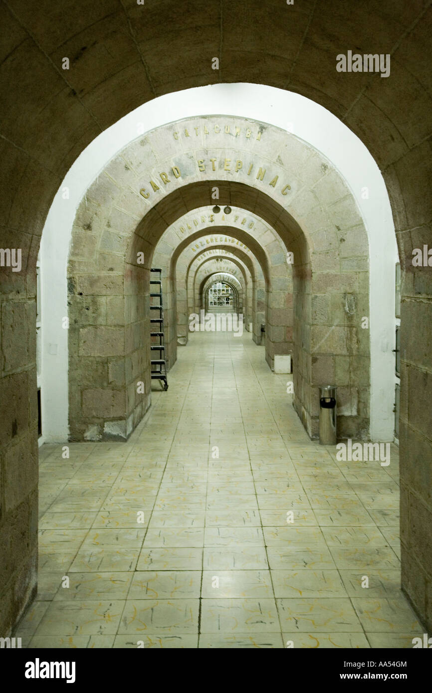 The crypt of Quito cathedral,  Ecuador Stock Photo