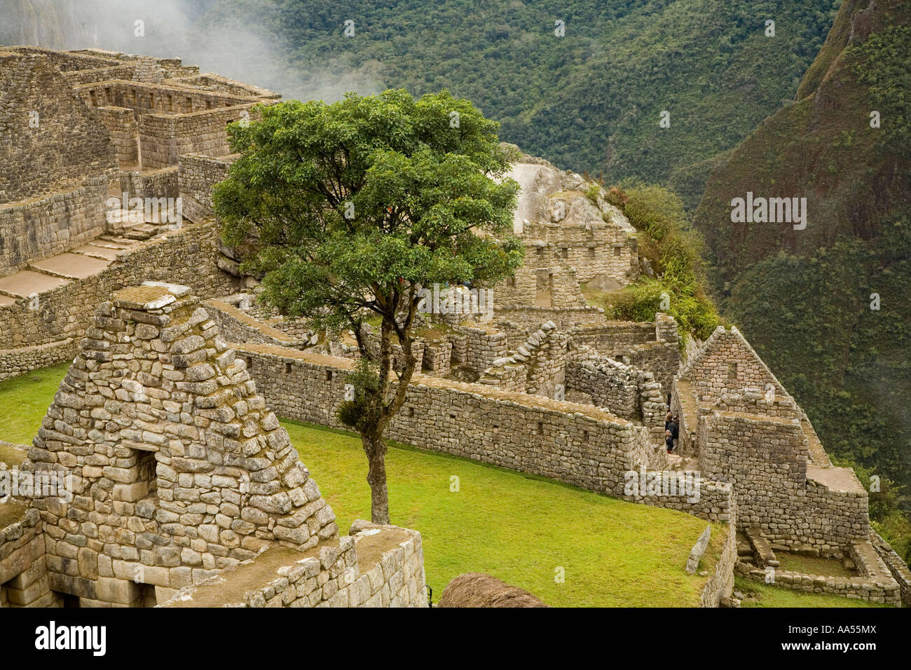 Macchu Pichu ruins,  Peru Stock Photo