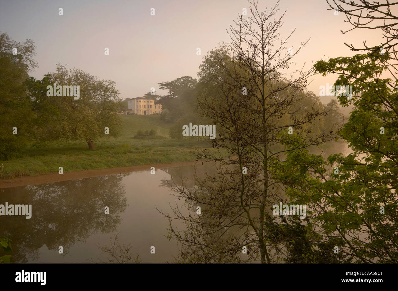 River Exe and Cowley house Exeter Devon UK Stock Photo Alamy