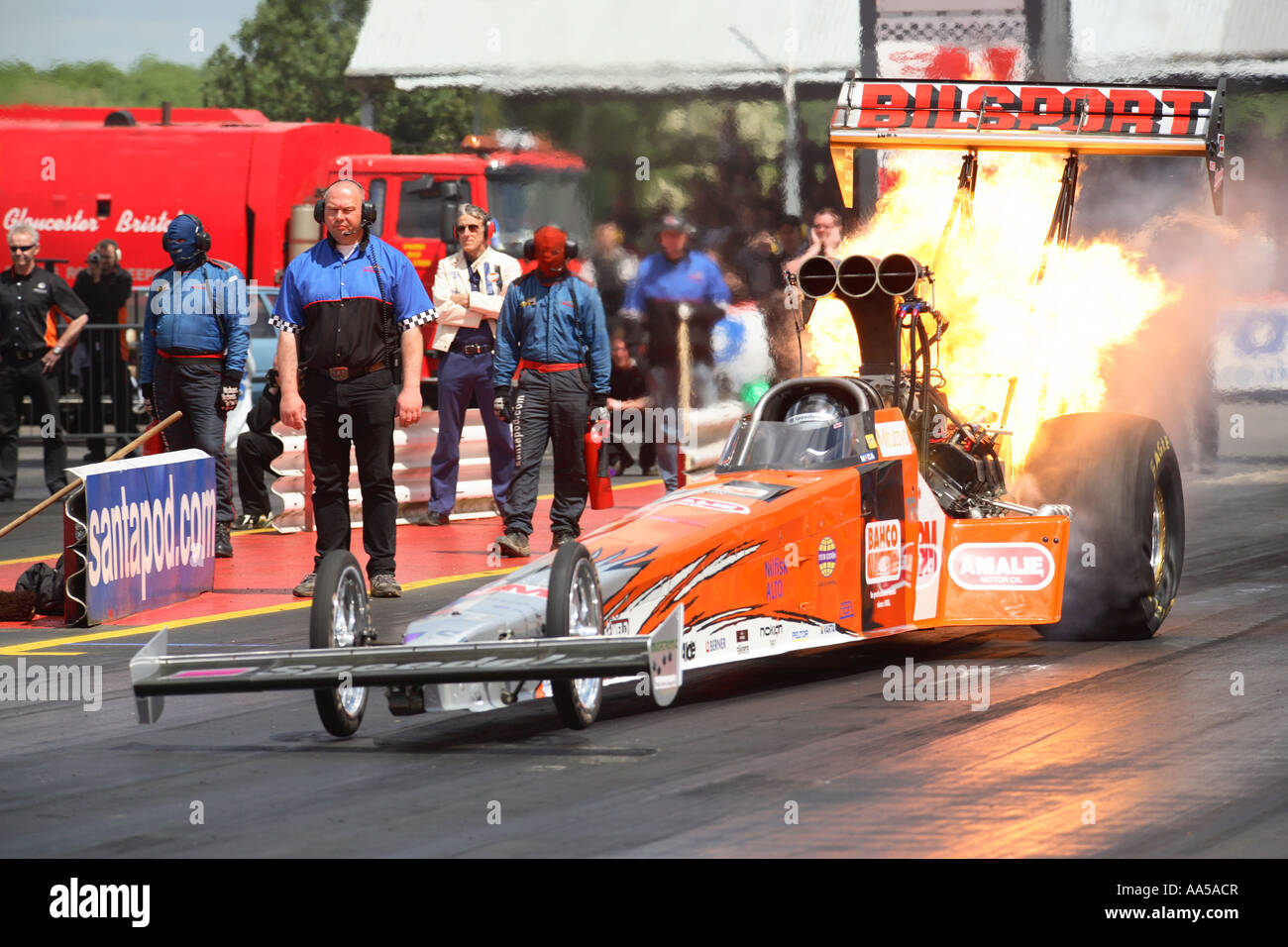 Top Fuel dragster Stock Photo