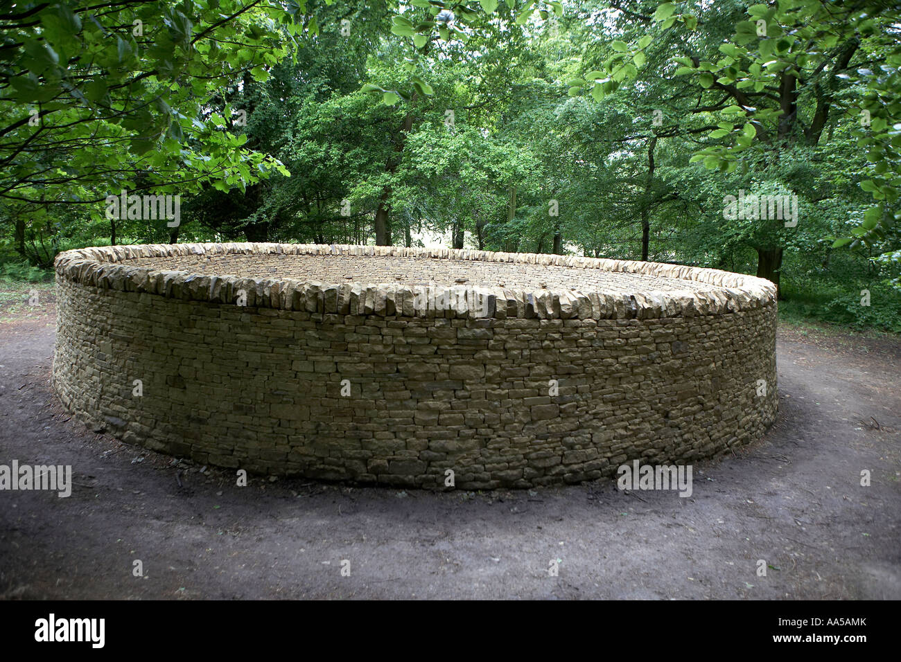 Outclosure by Andy Goldsworthy at the Yorkshire Sculpture Park Bretton South Yorkshire UK Stock Photo