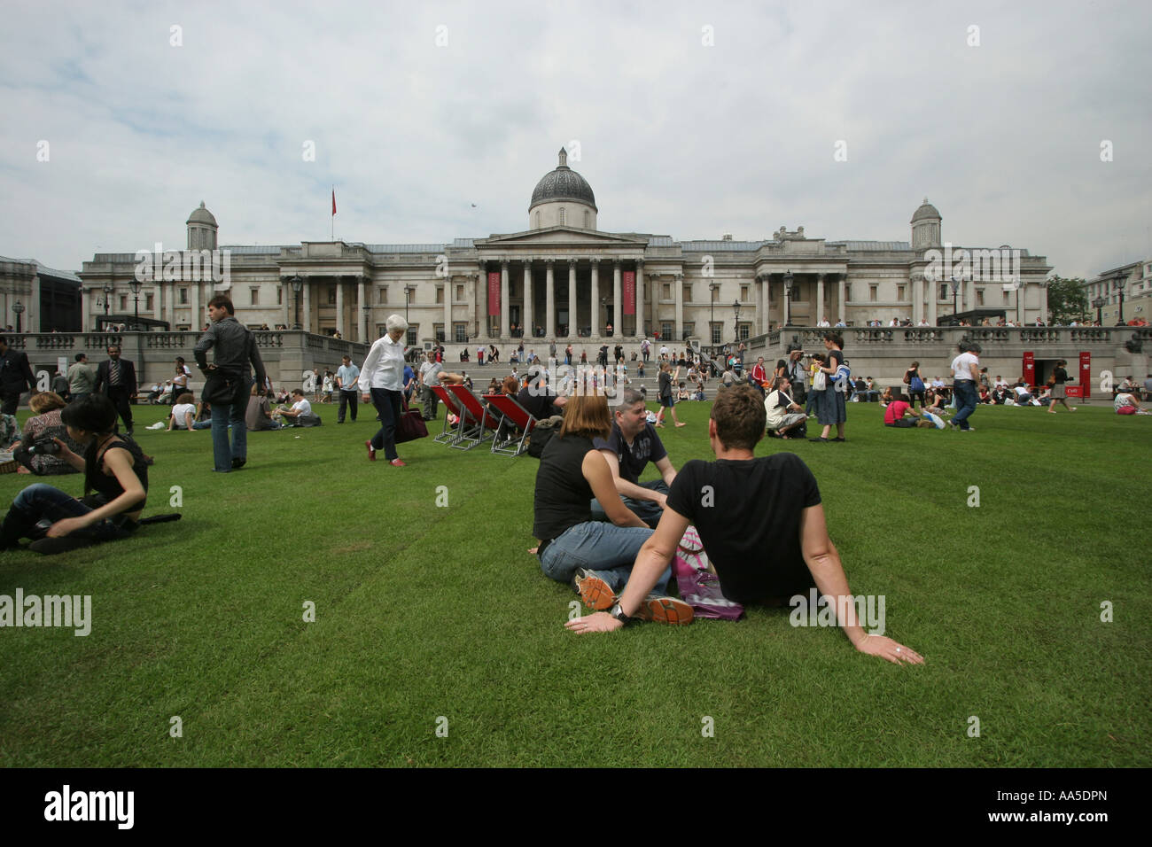 Trafalgar square covered in turf hi-res stock photography and images - Alamy