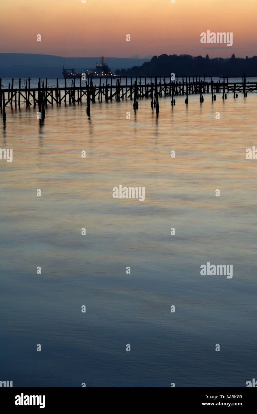 Sunset Evening Hill Sandbanks Poole Dorset Stock Photo Alamy