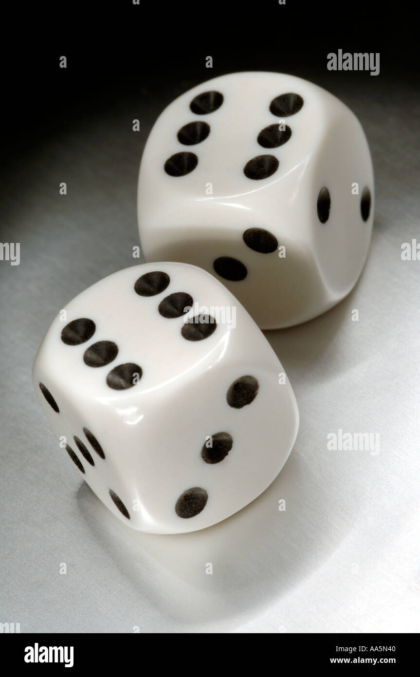 Two dice Stock Photo