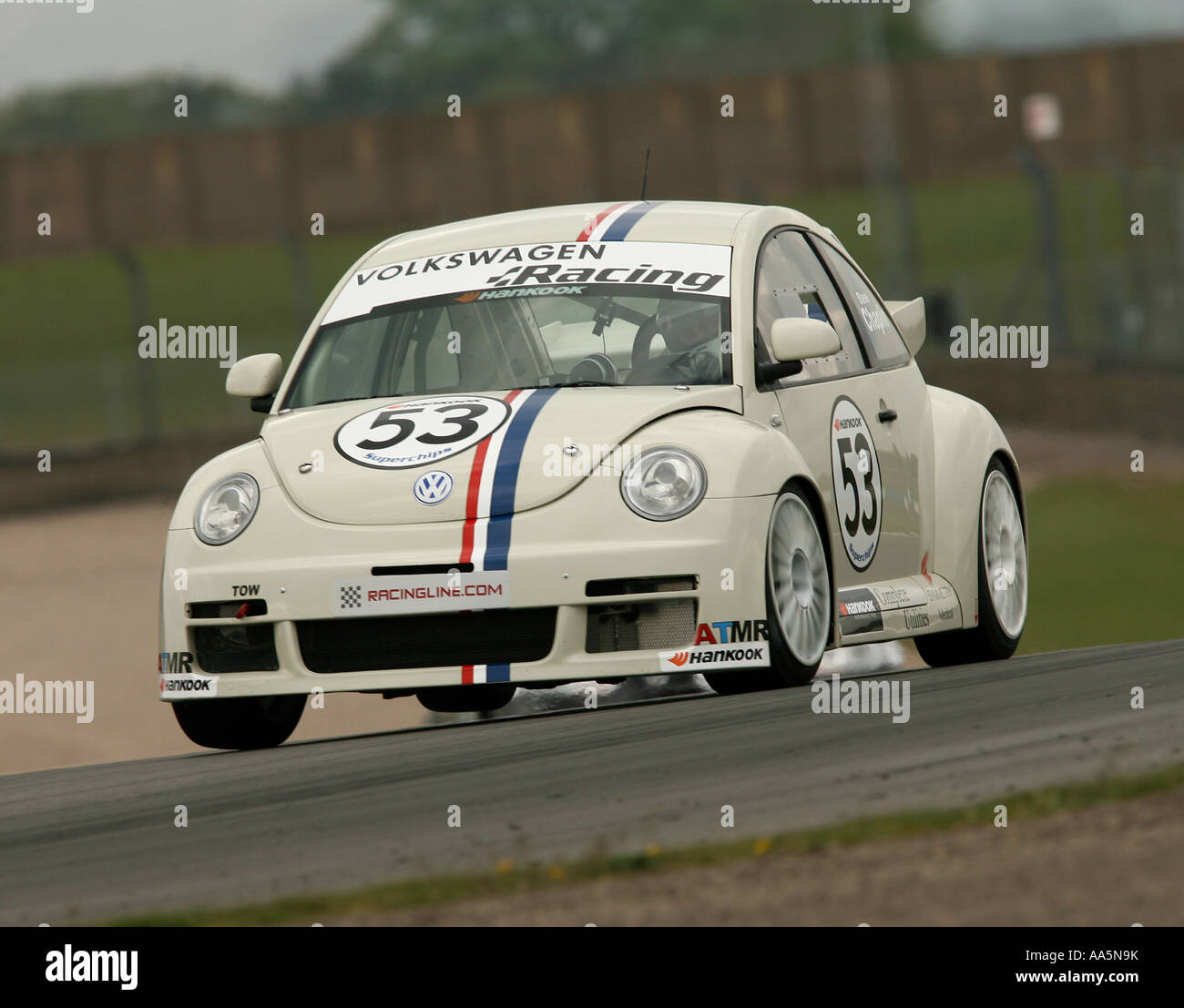 HERBIE RACING IN VW CUP AT DONNINGTON Stock Photo Alamy