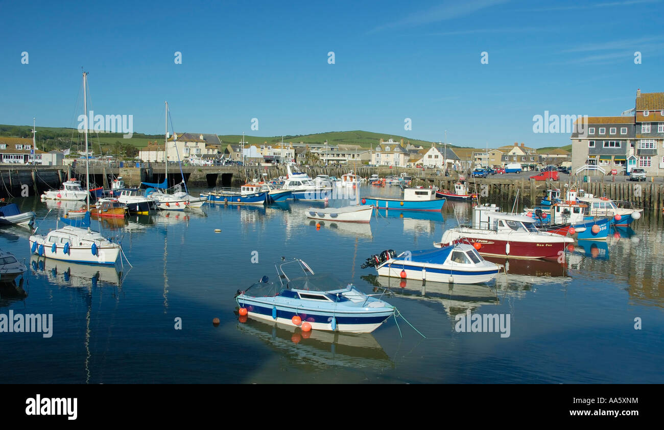 Fishing Boats in West Bay Harbour Dorset Stock Photo - Alamy