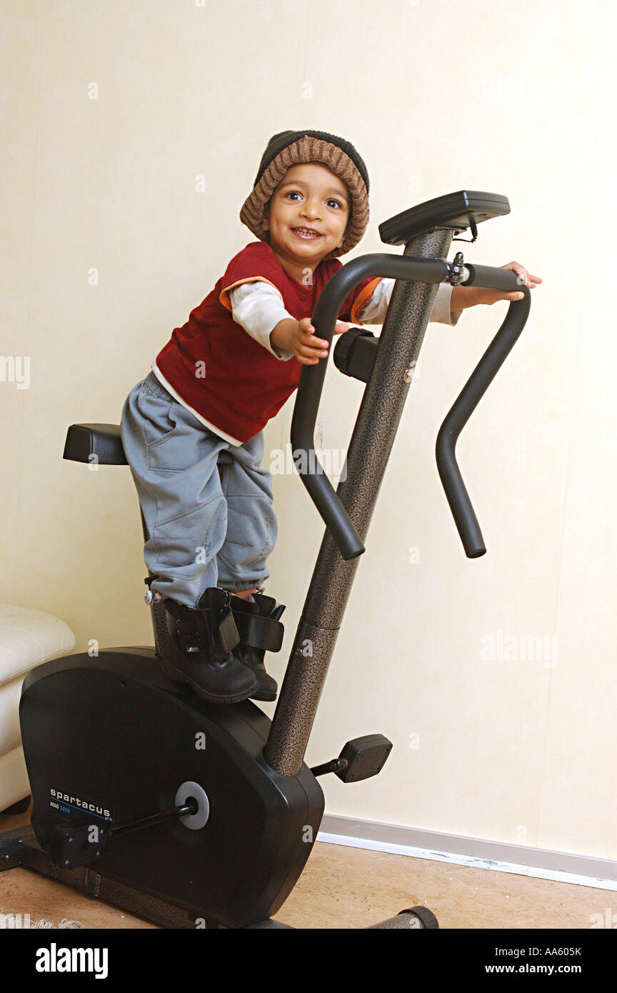 Small boy exercise new arrivals