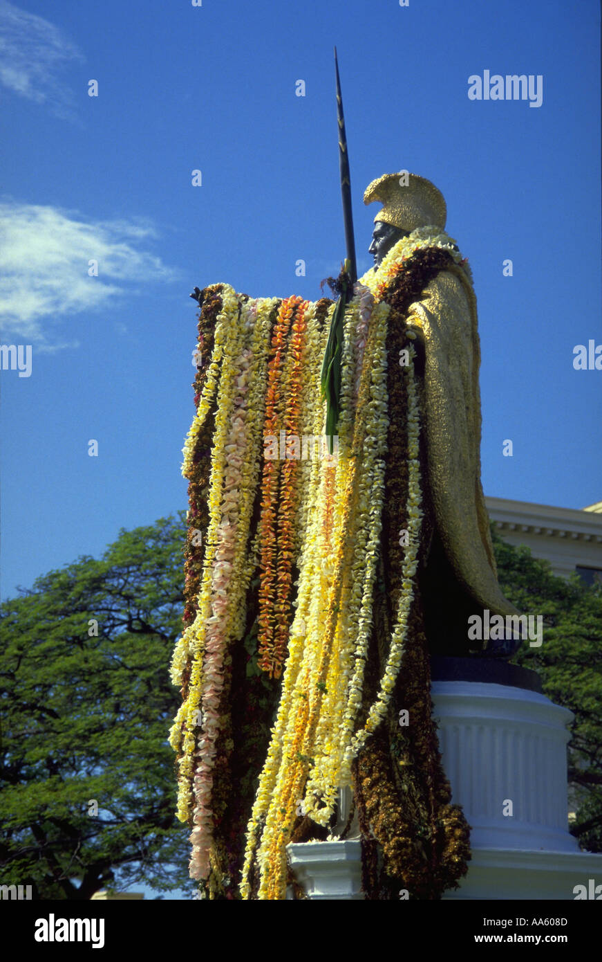 King Kamehameha Statue Honolulu Oahu Hawaii USA Stock Photo - Alamy