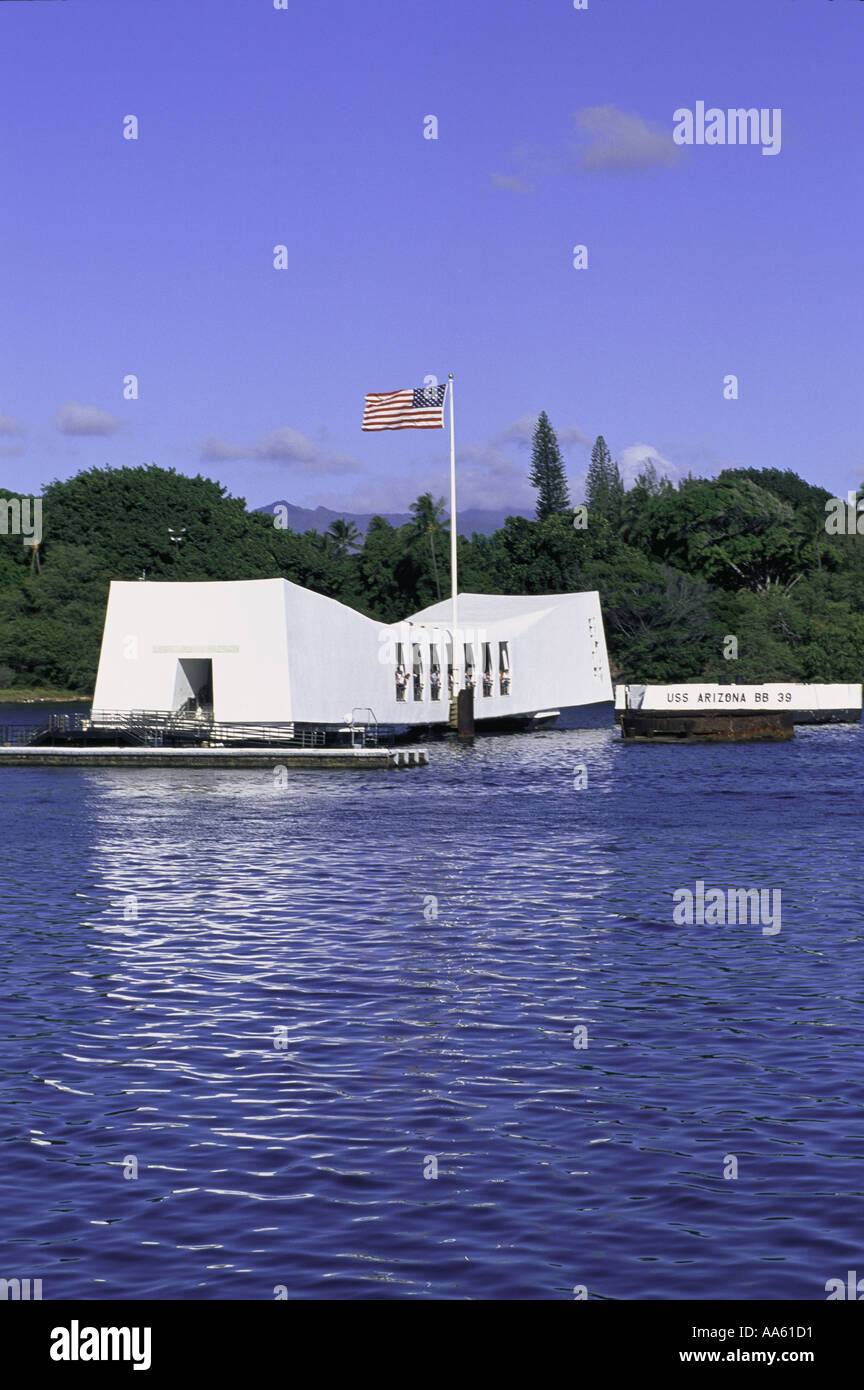 Arizona Memorial Pearl Harbor Honolulu Oahu Hawaii USA Stock Photo