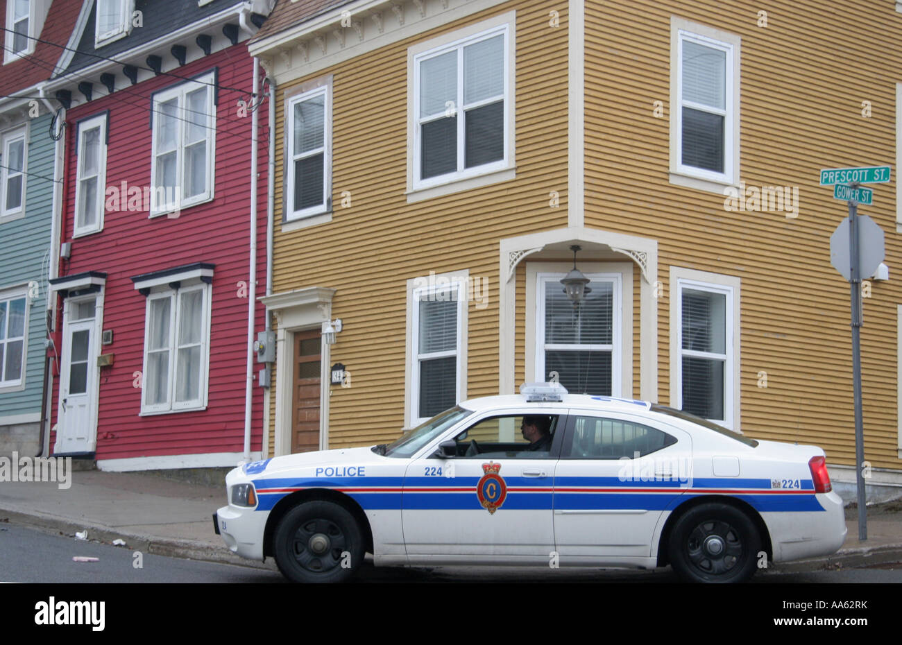 Royal Newfoundland Constabulary police car in St John s Newfoundland