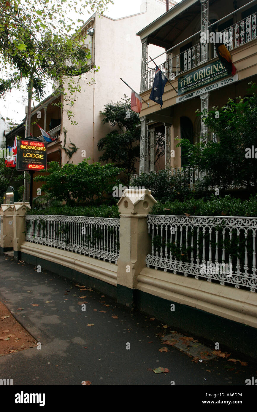 The original backpackers hostel.Kings Cross, Sydney Australia Stock Photo Alamy