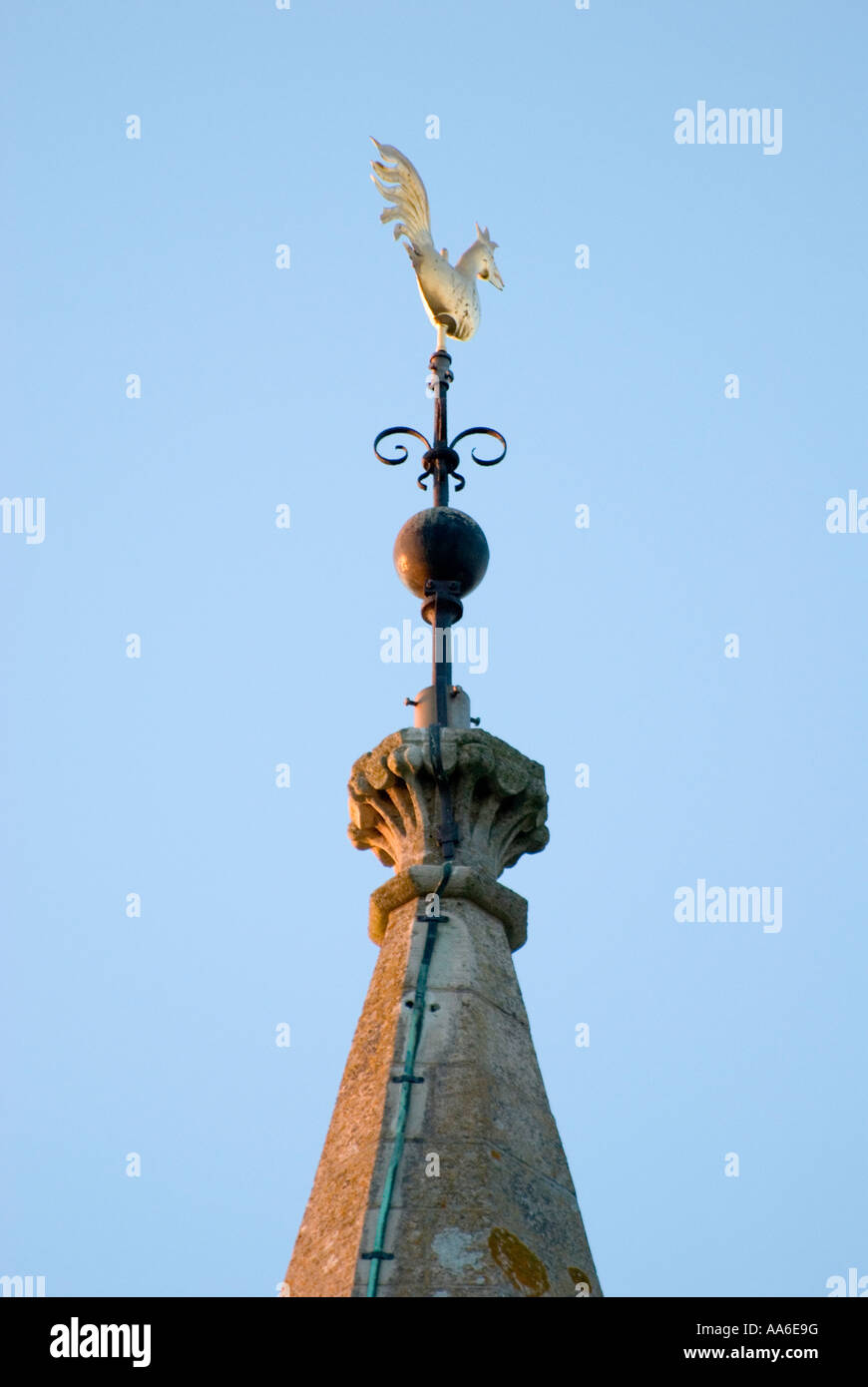 Church lightning conductor Stock Photo Alamy