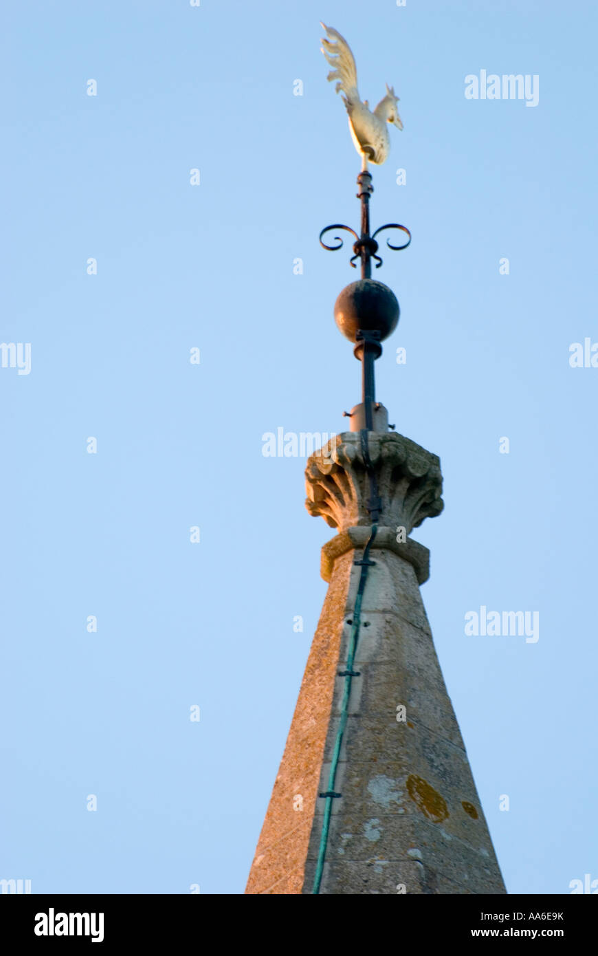Church lightning conductor Stock Photo Alamy
