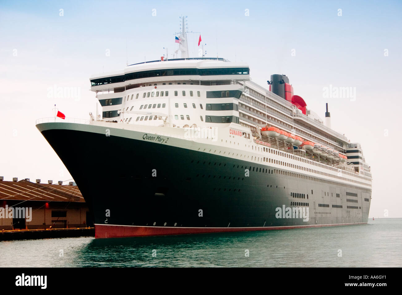 The Queen Mary 2 Stock Photo