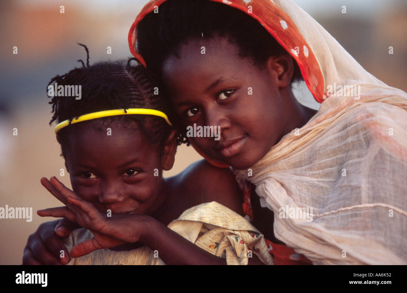 Mauritania children - Nouakchott, MAURITANIA Stock Photo