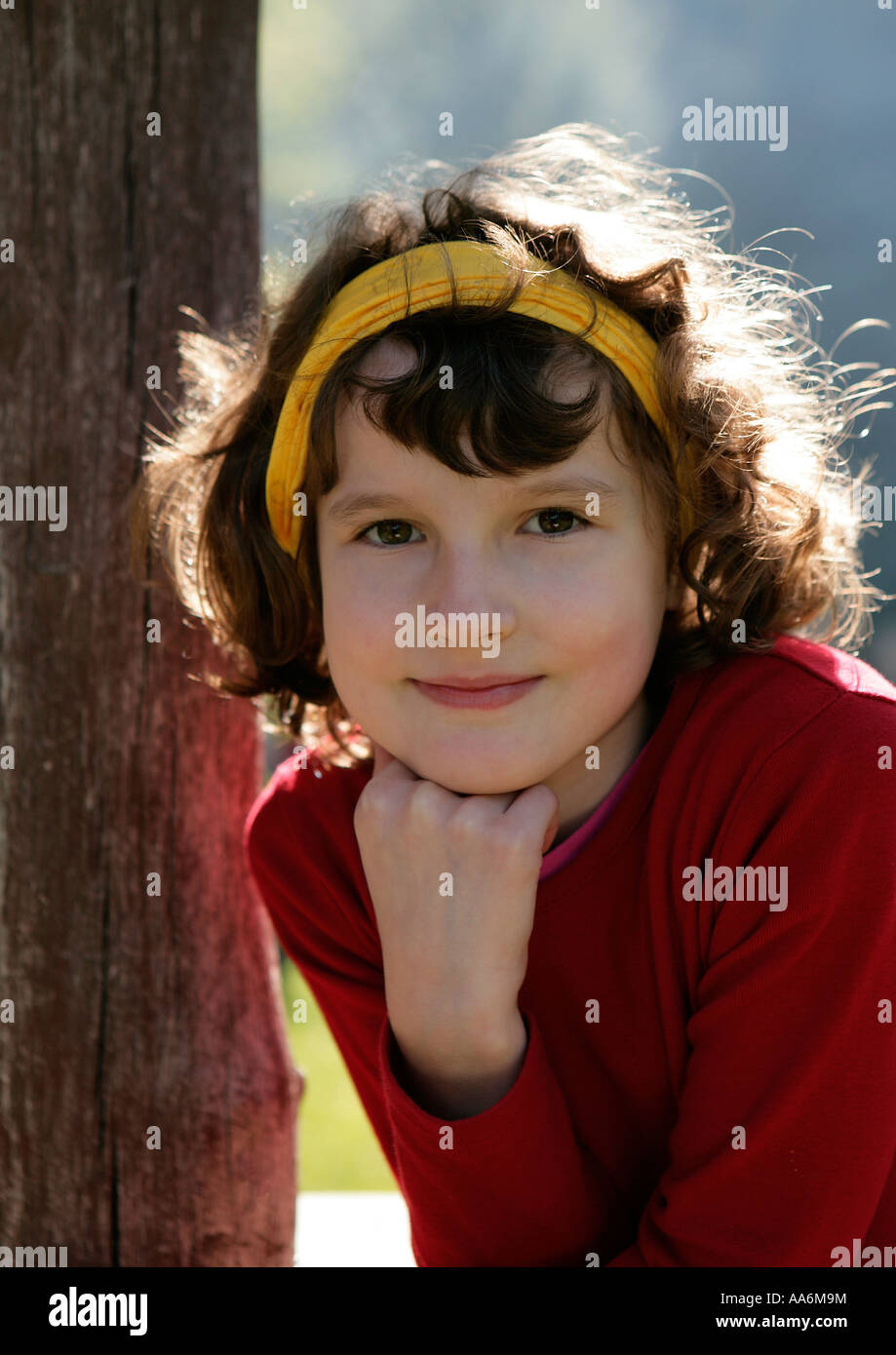 Teen girl portrait smile fair hi-res stock photography and images - Alamy