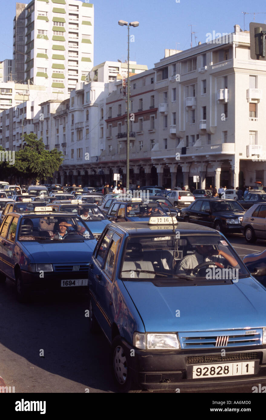 Taxis - Rabat, MOROCCO Stock Photo