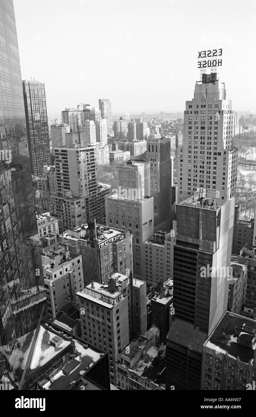Essex House, Sky Scraper, New York City, USA Stock Photo