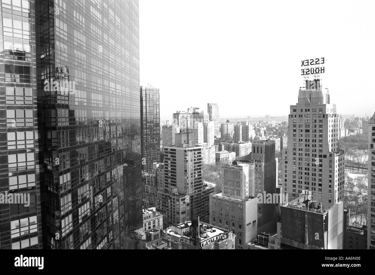 Essex House, Sky Scraper, New York City, USA Stock Photo