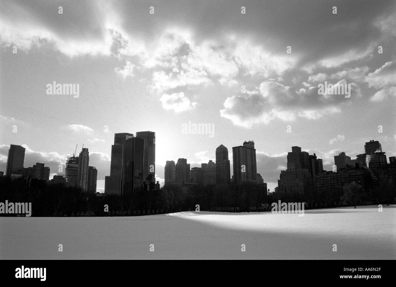 New york city winter central park hi-res stock photography and images ...