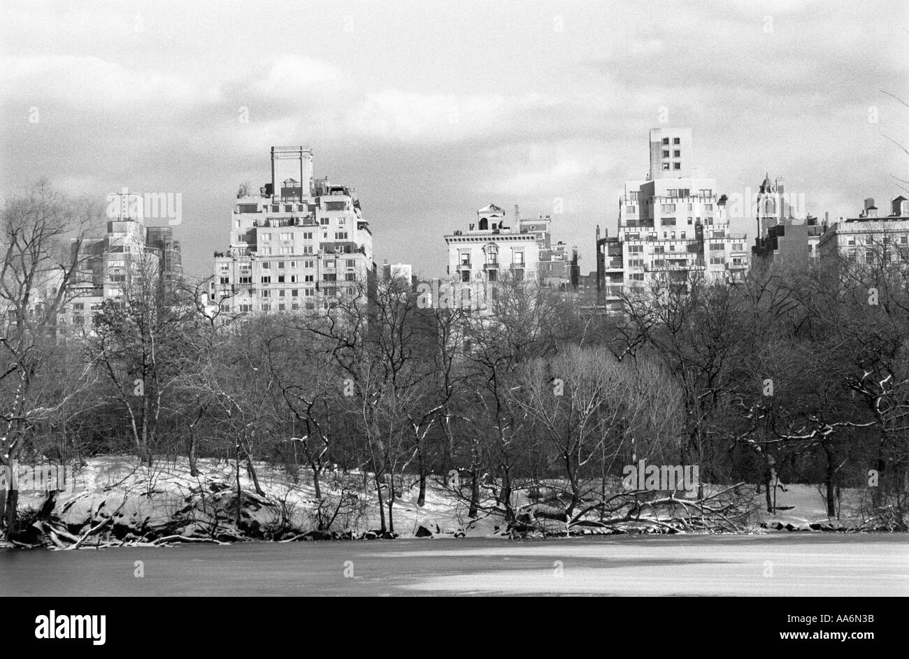 Winter Landscape, Central Park, New York City, New York,  USA Stock Photo