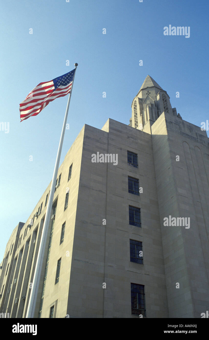 Boston University on Commonwealth Avenue in Boston, Massachusetts Stock Photo