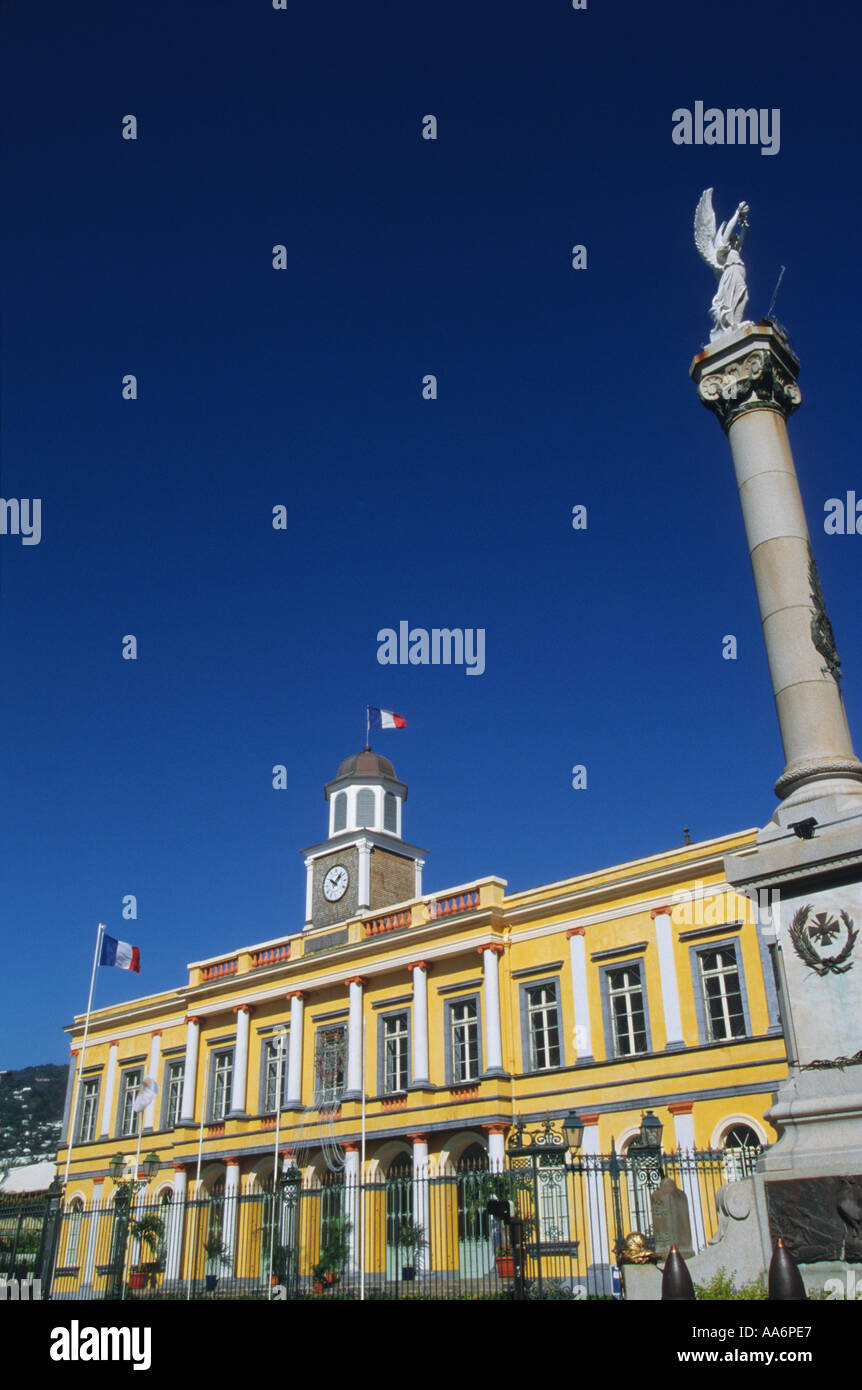 TOWN HALL OF SAINT DENIS IN REUNION ISLAND Stock Photo Alamy