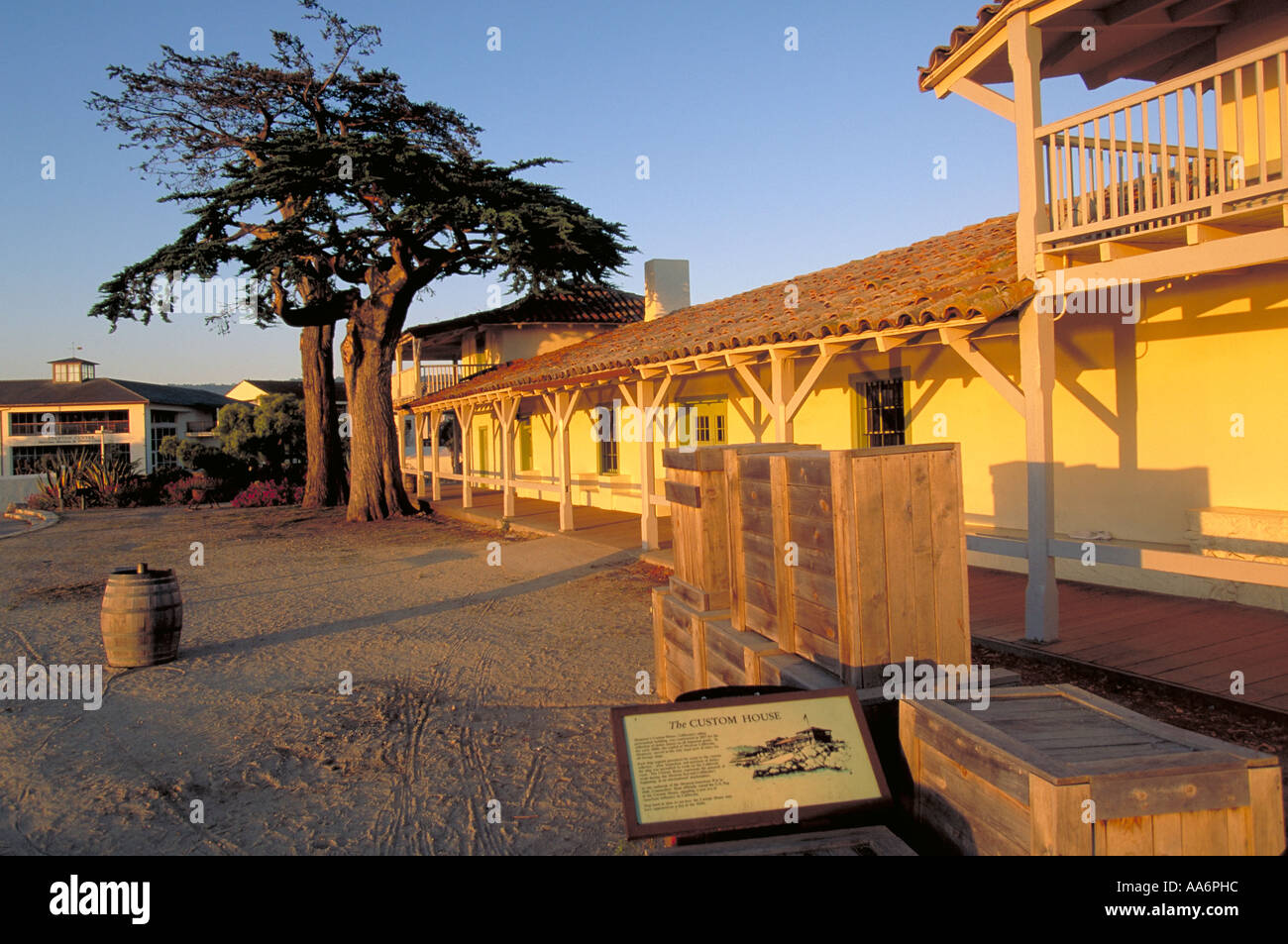 Elk237 1468 California Monterey Customs House 1827 Stock Photo