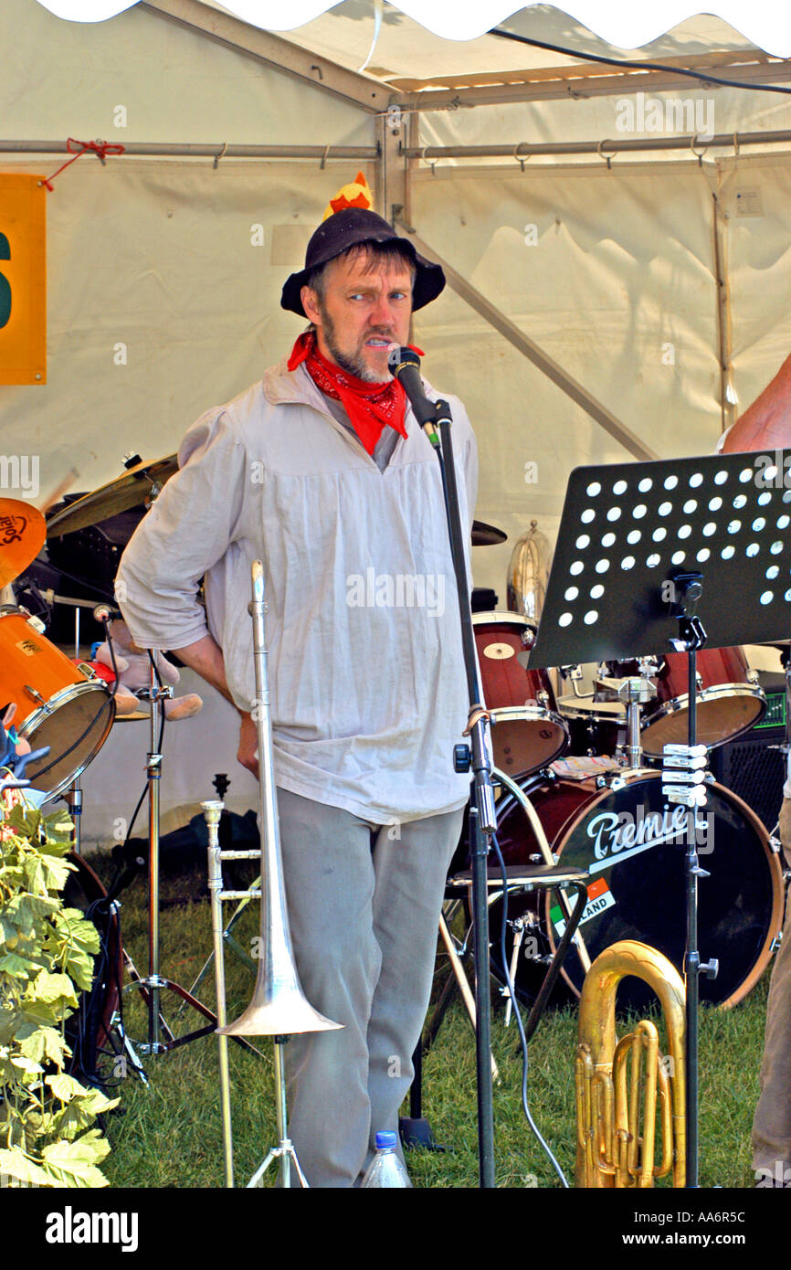 Traditional Old English Folk music band, part of the Bristol Summer music festival Stock Photo